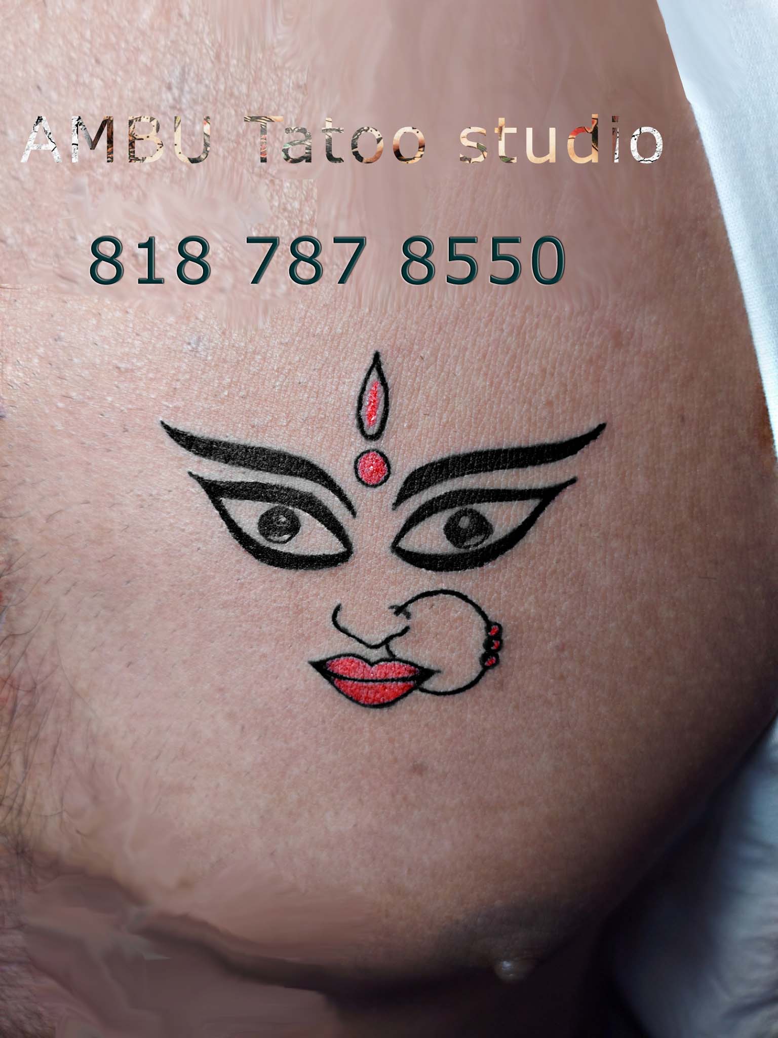 Navratri Special 2018//Maa Durga Tattoo Mehndi Design//Diy Henna,Maa Durga  Tattoo;Navratri Highlight - YouTube